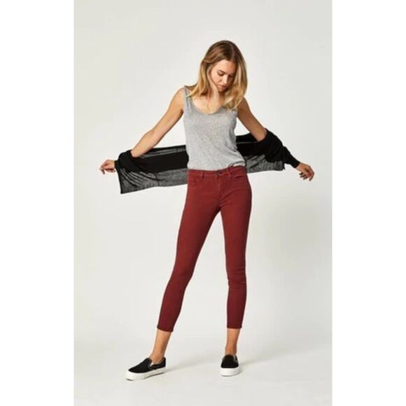 NWT Mavi Adriana Ankle Super Skinny in Spiced Apple Twill size 29 - Picture 1 of 12